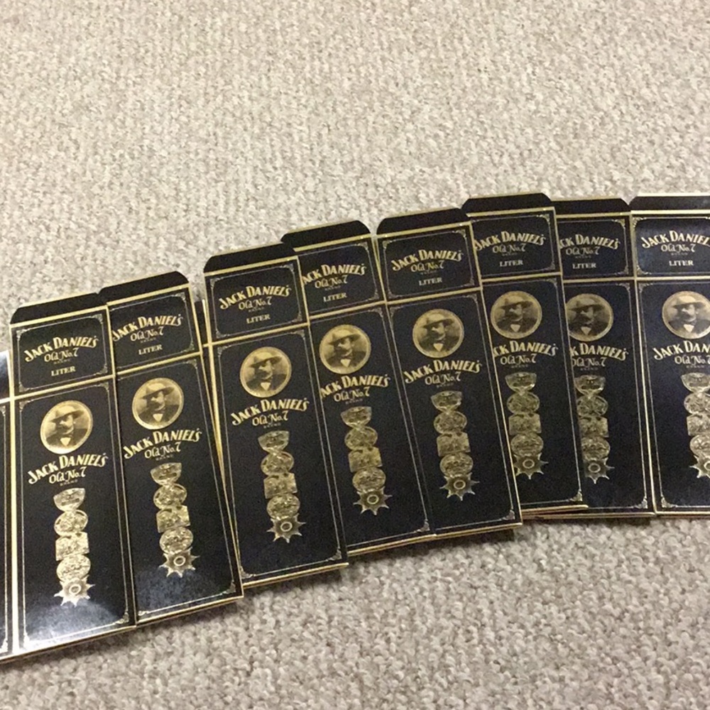 New Vintage 8 Jack Daniels Empty Boxes